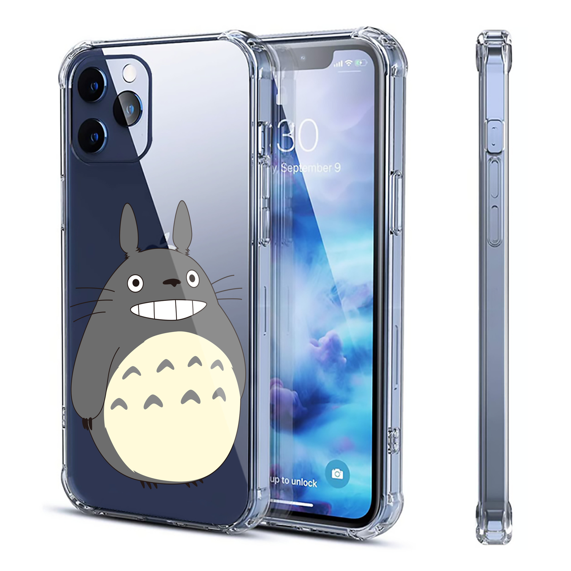 （画像用） となりのトトロ 草壁メイ 草壁サツキ My Neighbor Totoro Satsuki Kusakabe Mei Kusakabe 【iPhone 12シリーズ対応】透明スマホケース（クリアソフトケース）